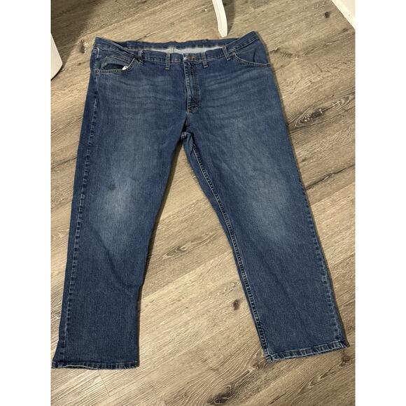 Wrangler Other - Men’s Wrangler Jeans, Medium Wash, Some Stains, Size 48x30, Relaxed Fit